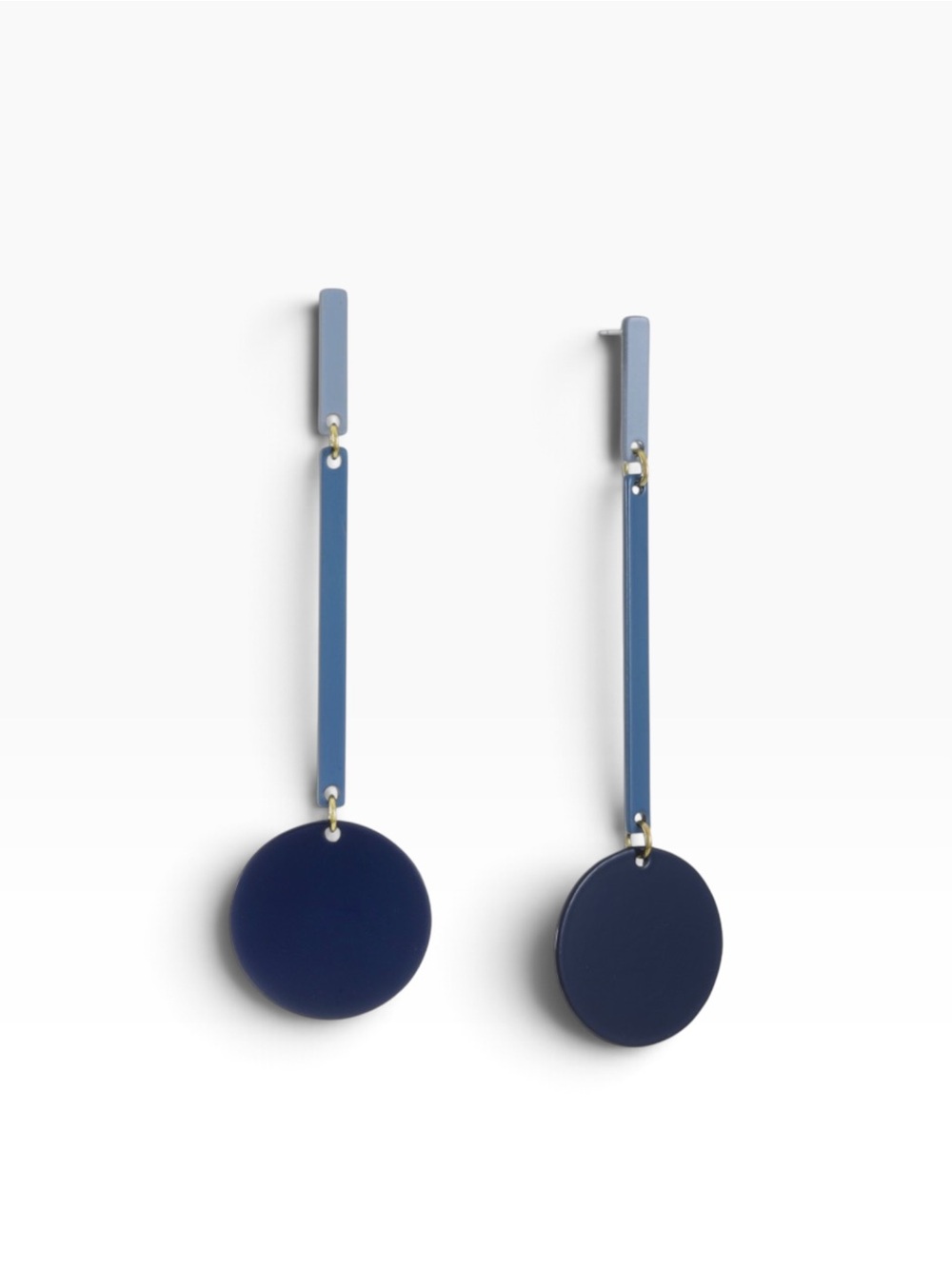 NWT Alfani Blue Drop Disc Earrings